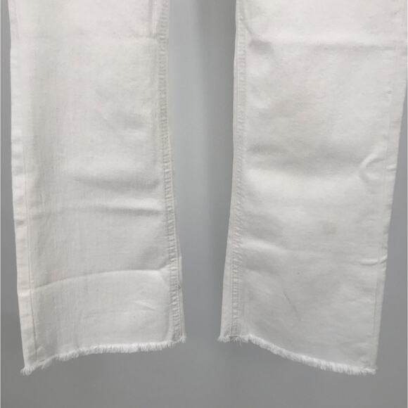 J. Crew White Denim 10" Demi Boot Crop Jeans Womens 26P - Picture 3 of 10
